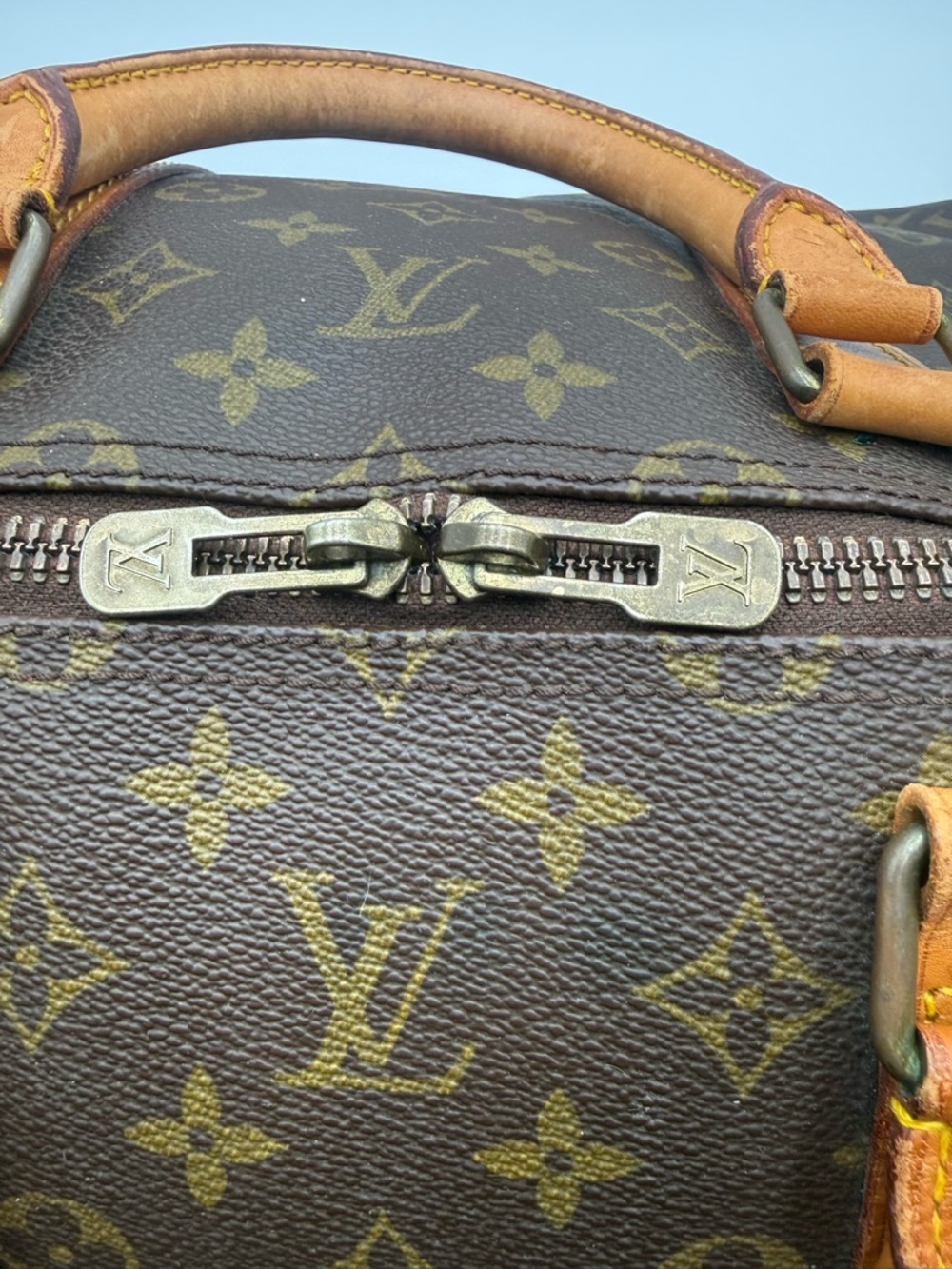 Louis Vuitton Brown Monogram Keepall 55 - Picture 8 of 13